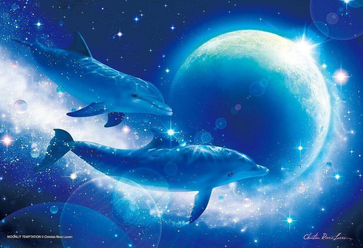 Apollo-sha Jigsaw Puzzle 46-801 Lassen Moonlit Temptation (450 S-Pieces)