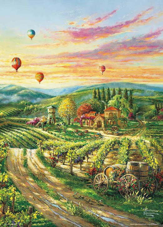 Beverly 66-198 Jigsaw Puzzle Peaceful Vineyard Valley by Thomas Kinkade (600 Pieces)