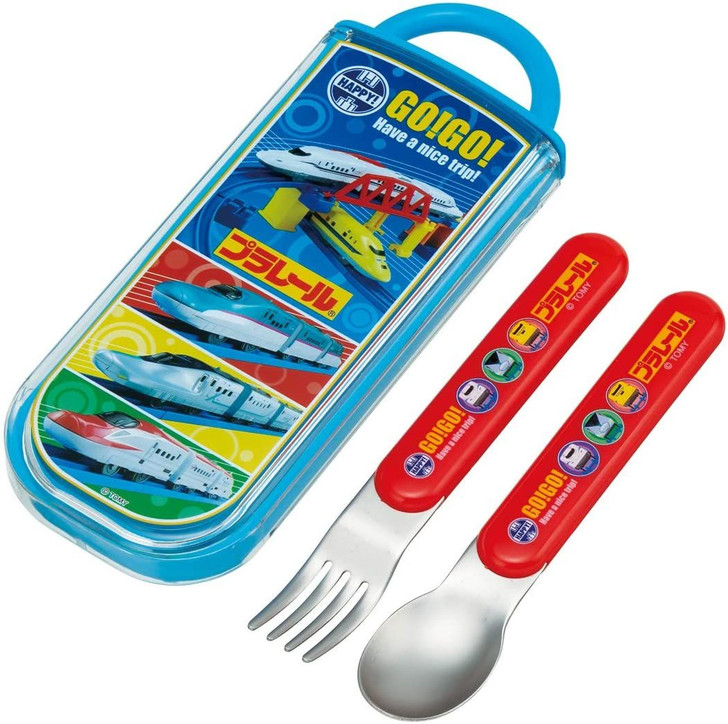 Skater Plarail Shinkansen Spoon & Fork Set