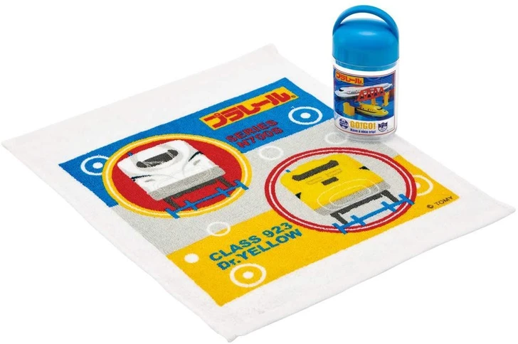 Skater Plarail Shinkansen Hand Towel With Case
