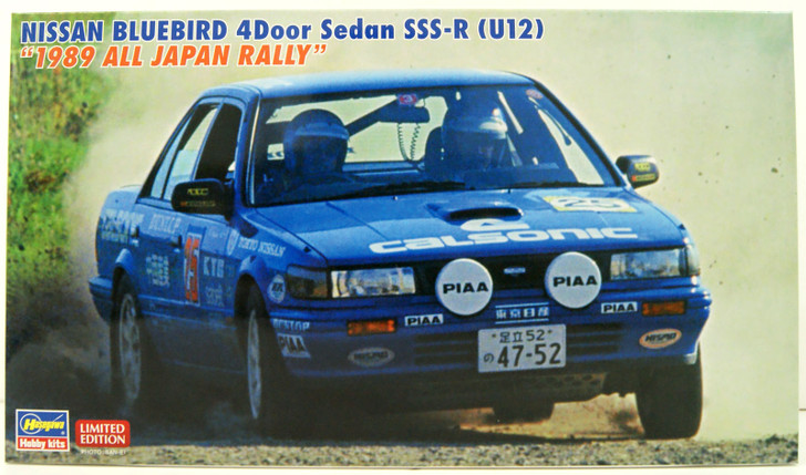 Hasegawa 1/24 Nissan Bluebird 4Door Sedan SSS-R (U12) 1989 All Japan Rally Plastic Model