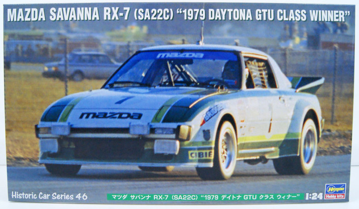 Hasegawa 1/24 Mazda Savanna RX-7 SA22C 1979 Daytona GTU Winner Plastic Model