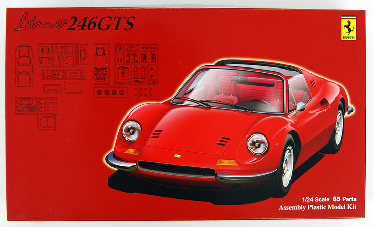 Fujimi RS-113 Ferrari Dino 246GTS (Spider) 1/24 Scale Kit (4968728126449)
