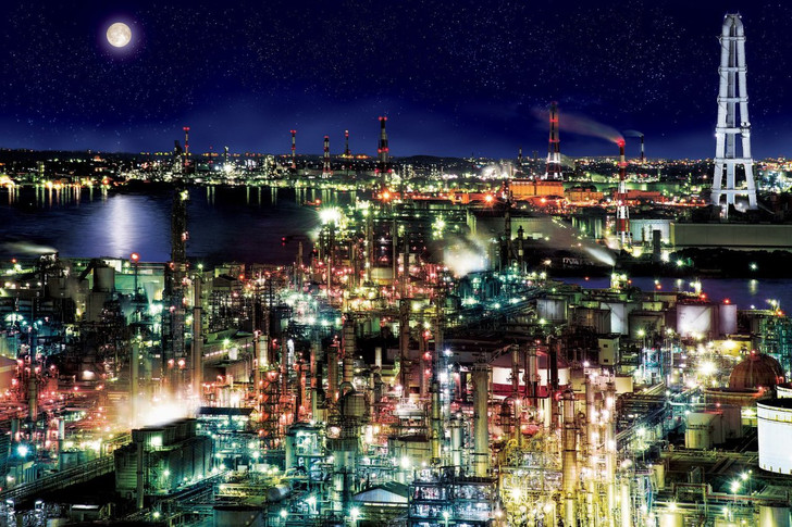 Epoch Jigsaw Puzzle 12-506 Yokkaichi industrial complex Japan (1000 Pieces) (4977389125067)