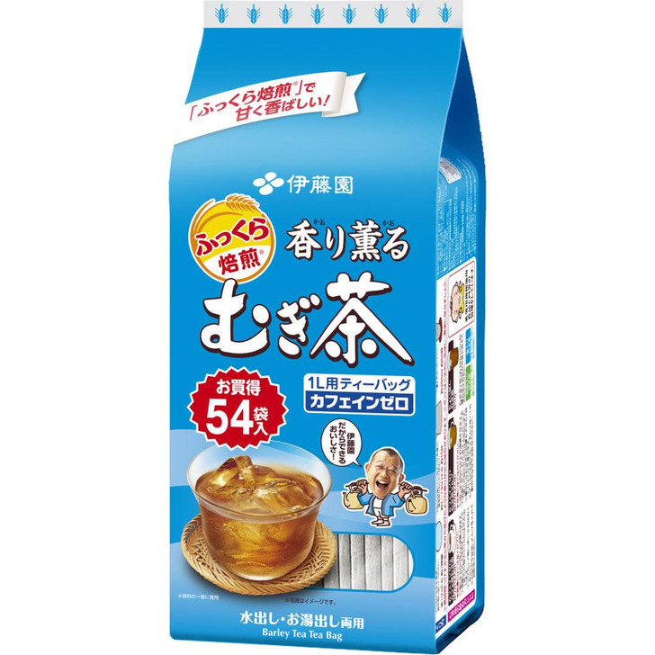 ichieモイスチャーパック N 35g×10包 Ito En Scented Mugicha Tea Bags 54 Bags