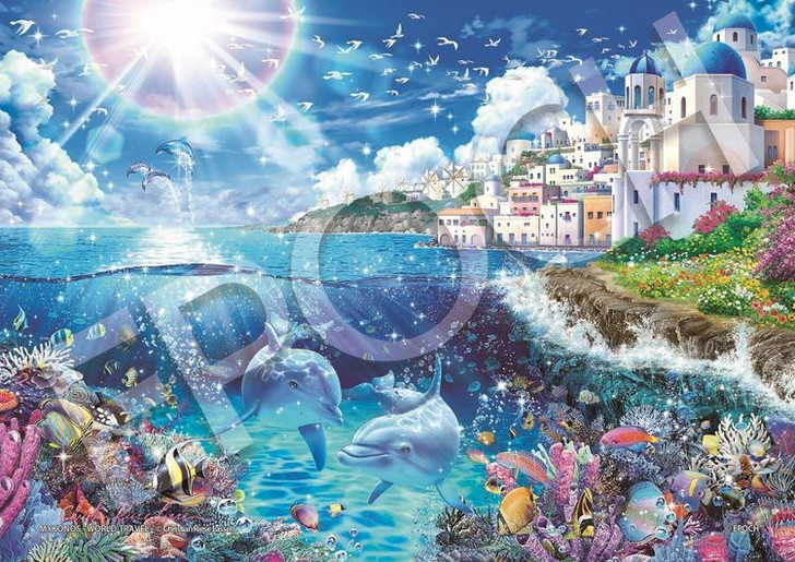 Epoch 03-074 Jigsaw Puzzle Lassen Mykonos World Travel (108 Pieces)