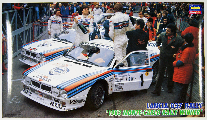 Hasegawa CR31 Lancia 037 Rally1983 Monte-Carlo Rally Winner 1/24 Scale Kit (4967834252318)