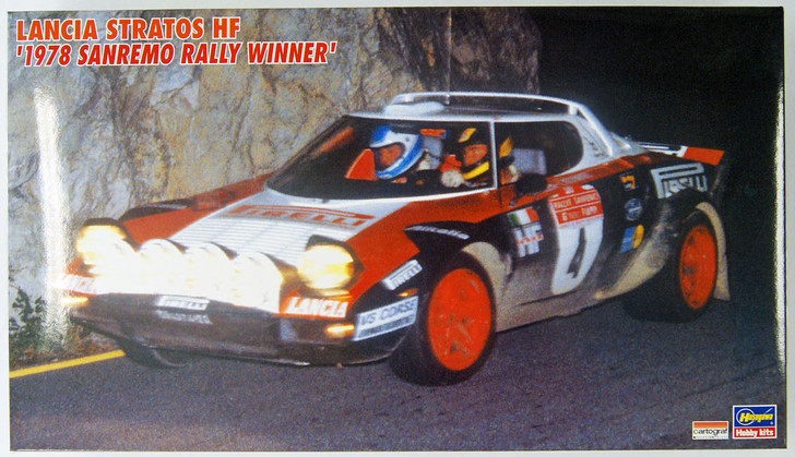 Hasegawa 20218 Lancia Stratos 1978 Sanremo Rally Winner 1/24 Scale Kit (4967834202184)
