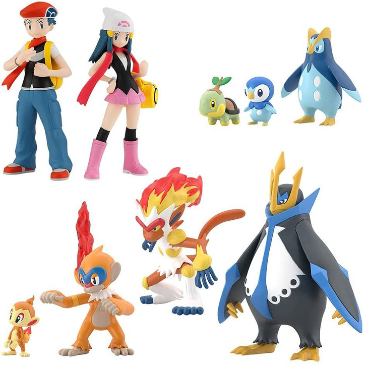 Bandai Pokemon Scale World Sinnoh Region Figure Set (Candy Toy)