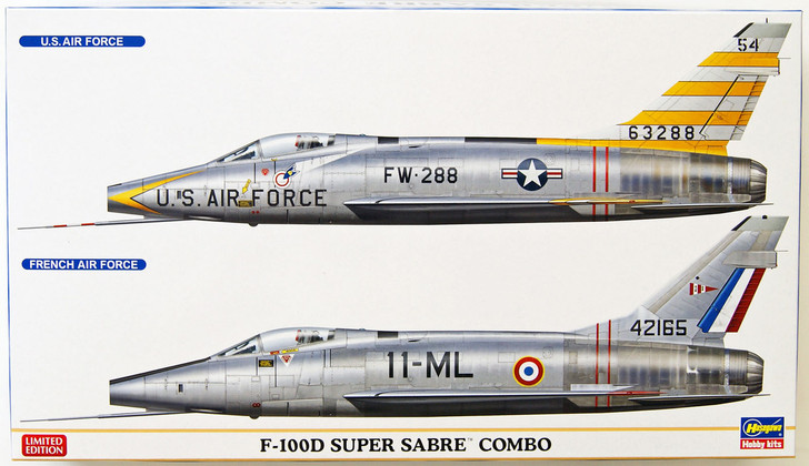 Hasegawa 02200 F-100D Super Sabre Combo 1/72 Scale Kit Limited Edition (4967834022003)