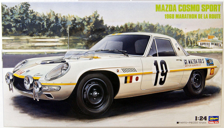 Hasegawa 20274 Mazda Cosmo Sport (1968) Marathon de la Route 1/24 Scale Kit (4967834202740)