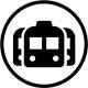 an electric train usage symbol