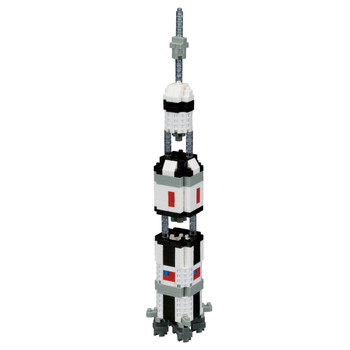 Kawada NBH-130 nanoblock Saturn V Rocket - Plaza Japan