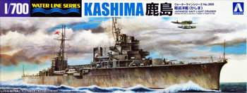 中島きりん Waterline 1/700 IJN Japanese Light Cruiser Kashima Plastic Model