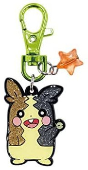 Pokemon Glitter Metal Keychain Morpeko