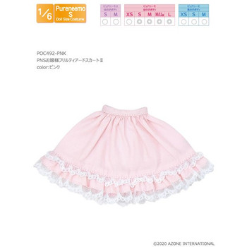 POC492-PNK 1/6 Pure Neemo S Ojou-sama Frill Tiered Skirt II