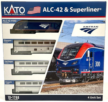 HOゲージ KATO Amtrak Superliner 客車4両セット Amazon.com: Kato USA, Inc. (HO) Superliner II, Transition