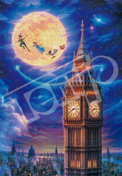 Jigsaw Puzzle Disney Peter Pan Moonlight Flying (Glow in the Dark ...
