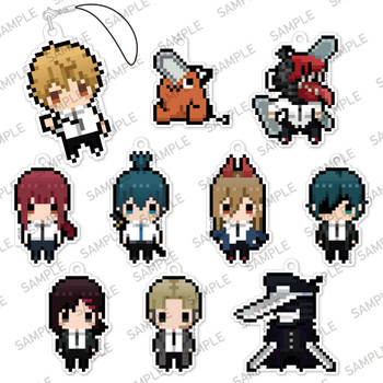 Chainsaw Man Pixel Art Strap Collection 10pcs Complete Box