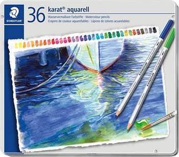 Staedtler Watercolor Crayons - Assorted Colors - 12/ Pack