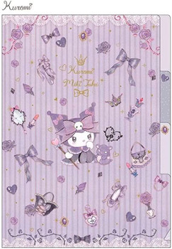 miki_shopページ Sanrio x Miki Takei - A5 Clear File with 3 Pockets - Kuromi