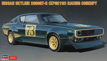 2000ARCHIVES★韓国★人気 CAR PLATE DRAPED TOP 2色 1/24 Nissan Skyline 2000GT-R (KPGC110) ''Detail Up Ver