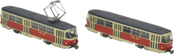 World Railway Collection Dresden Tram Tatra T4 + Type B4 2 Cars Set E (N  scale)