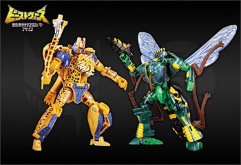 Takara Tomy Transformers Beast Wars: Instant Showdown Cheetor & Waspinator  Figure