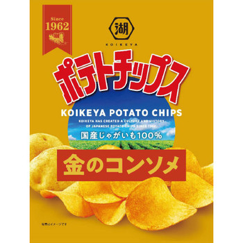 邦楽 @chococookies_13 Koikeya Potato Chips Gold Consommé 60g