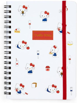 Pink&Blueページ B6 Ring Notebook - Hello Kitty