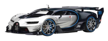 1/18 Bugatti Vision Gran Turismo (Metallic Silver/Blue Carbon