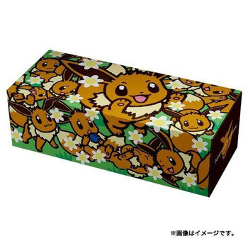 Pokemon Card Game TCG Long Card Box Eevee Gathering Pokemon Card Game TCG Long Card Box Eevee Gathering