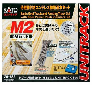 20-853 UNITRACK Master 2 (M2) Basic Oval Track and Passing Track