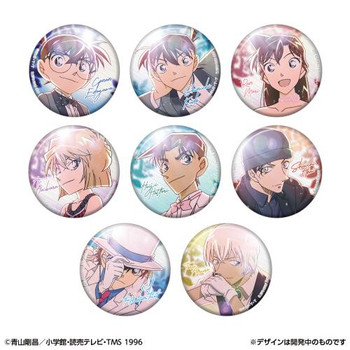 Colorful Glitter Can Badge Collection Detective Conan