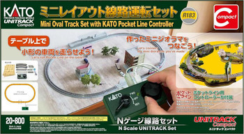 20-800 Mini Oval Track Set with Kato Pocket Line Controller (N scale)