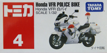 TOMICA 4 HONDA VFR POLICE BIKE 1/32 TOMY GIFT TOY CAR
