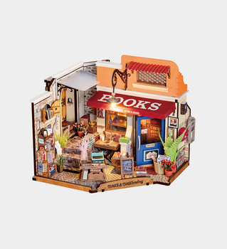 なかや６枚 DIY Miniature Kit Corner Bookstore (145 Pieces)
