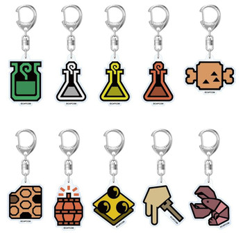 Monster Hunter Wilds Item Icon Acrylic Keychain (Set Of 10)