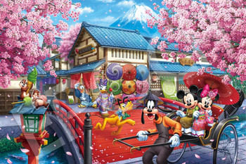 Jigsaw Puzzle Mickey & Friends SAKURA Journey 97-705s (1000 Pieces)