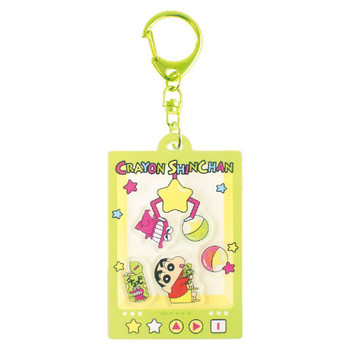 T's Factory Crayon Shin-chan Shaka Character Keychain Chocobi Claw Crane