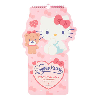Sanrio Hello Kitty Die-Cut Calendar 2026 Paper Wall Hanging