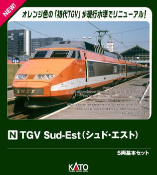 10-2083 TGV Sud-Est 5 Cars Set (N scale)