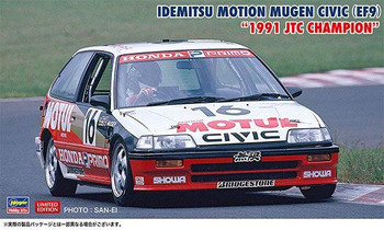 1/24 Mugen MOTUL Civic (EF3) 1988 JTC Champion Plastic Model