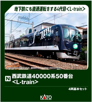 KATO SEIBU 40000系 10両セット A 10-2157 Seibu Railway Series 40000-50 L-Train 4 Cars Set (N scale)