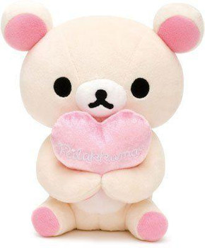 くま San-x Rilakkuma RK Tabletop Plush Toy (Heart) Korilakkuma MK59401