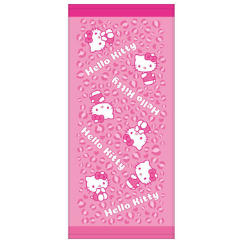 T's Factory Sanrio Leopard Print Face Towel Hello Kitty