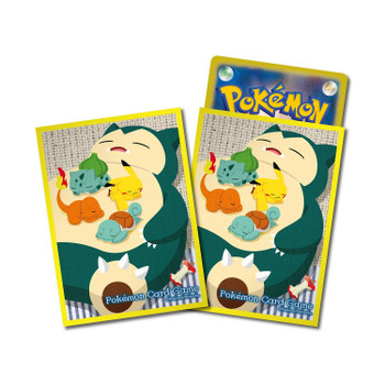 Pokemon Card Game TCG Deck Sleeves Snorlax Yellow