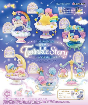 Re-ment Sanrio Little Twin Stars Twinkle Story 6Pack Box (candy Toy) F