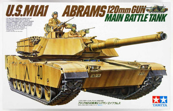 1/35 Tamiya Us M1A1 Abrams W/Plow Plastic Model Kit