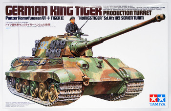 Tamiya 35164 German King Tiger Production Turret 1/35 Scale Kit